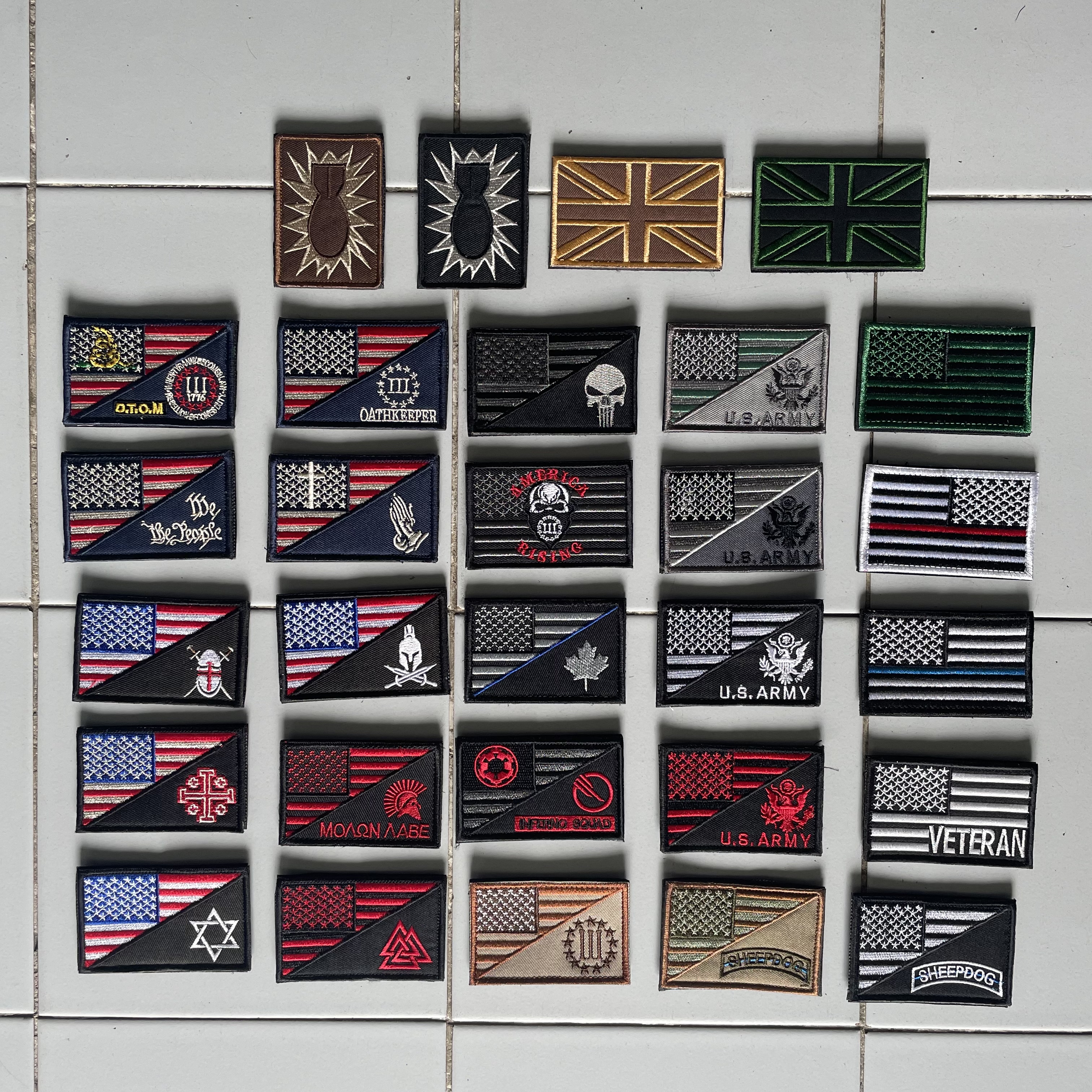 patch อาร์ม แบบปัก กลุ่ม A (มีตีนตุ๊กแกทุกชิ้น)