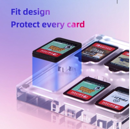 Nintendo Switch Game Card Storage Cyrstal stack by Hagibis