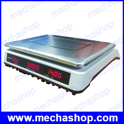 เครื่องชั่งดิจิตอล เครื่องชั่งคำนวณราคา 30kg ความละเอียด5kg หน้าจอแสดงผลLCD สีดำ ถาดชั่งเป็นสแตนเลส ขนาด 320 x 230 mm ยี่ห้อ ZEPPER รุ่น PM-30 (จีน) ผ่านการตรวจรับรอง