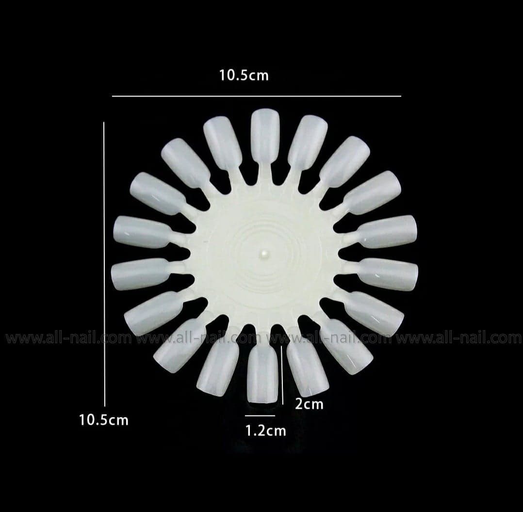 ชาร์ตเล็บ ทรงวงกลม (ขาย1ชิ้นและแบบ10ชิ้น)