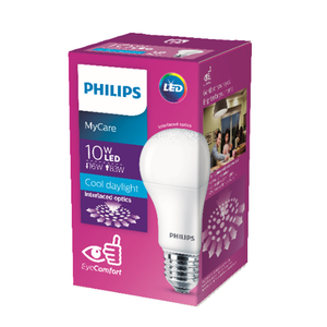Philips หลอดไฟ LED ทรงกลม A60 10W 6500K ฟิลลิป
