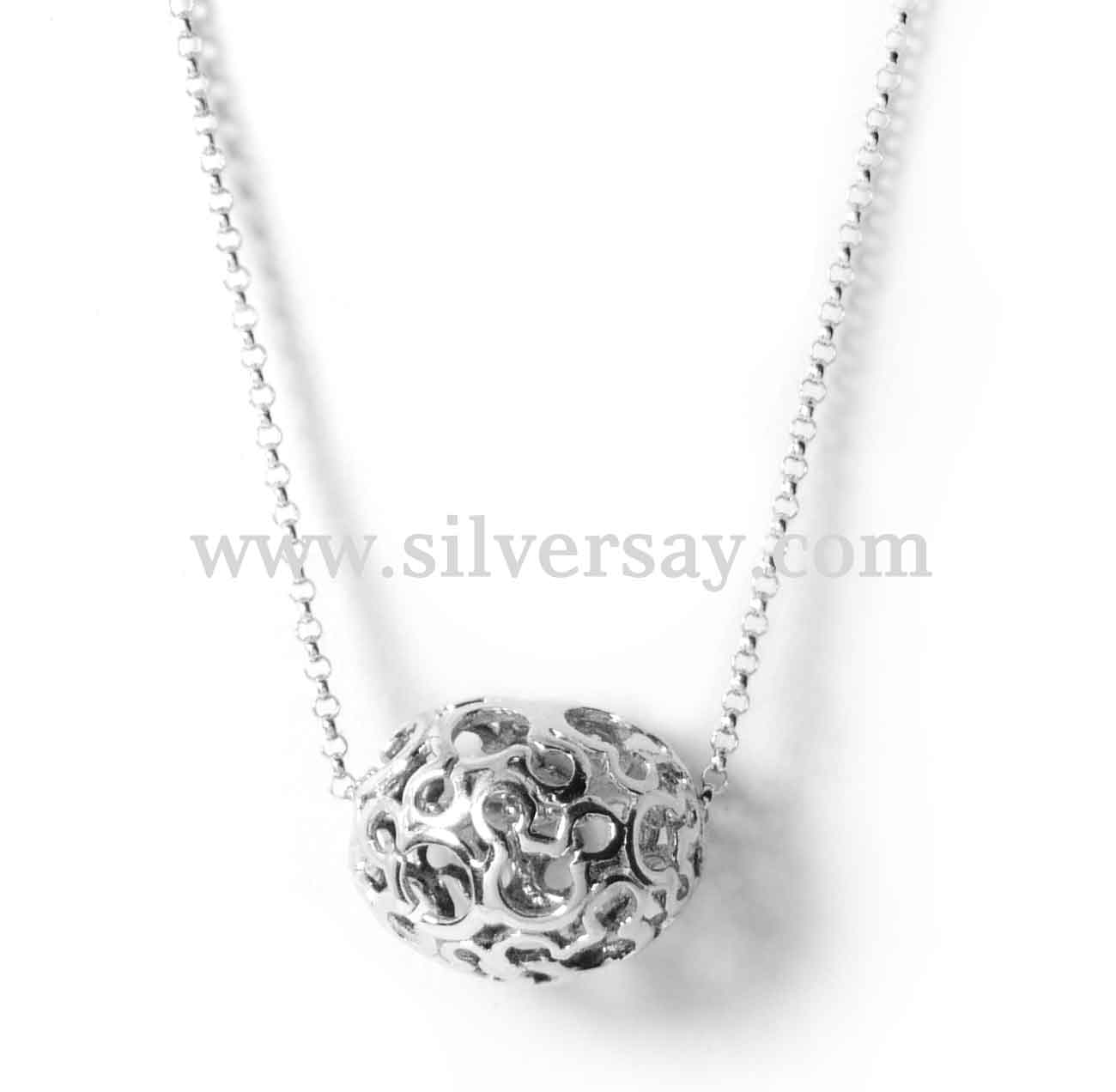 จี้รูปไข่วงรีฉลุลายมิกกี้เม้าส์รอบวง Mickey Mouse