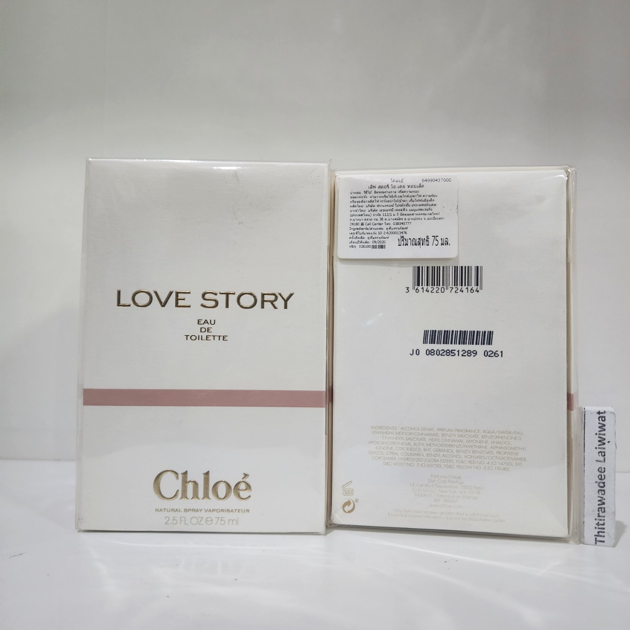 น้ำหอมแท้ Chloe Love Story Eau de Toilette 75ml กล่องซีลป้าย ผลิต 09/2020