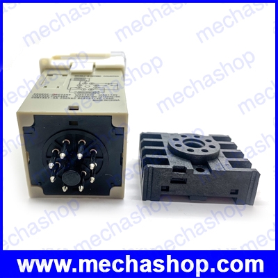 เครื่องนับจำนวนดิจิตอล ตัวนับจำนวน อุปกรณ์นับจำนวน 220V DH48J Digital Display Counter Counting relay 4 bit Digital screen + Socket Base