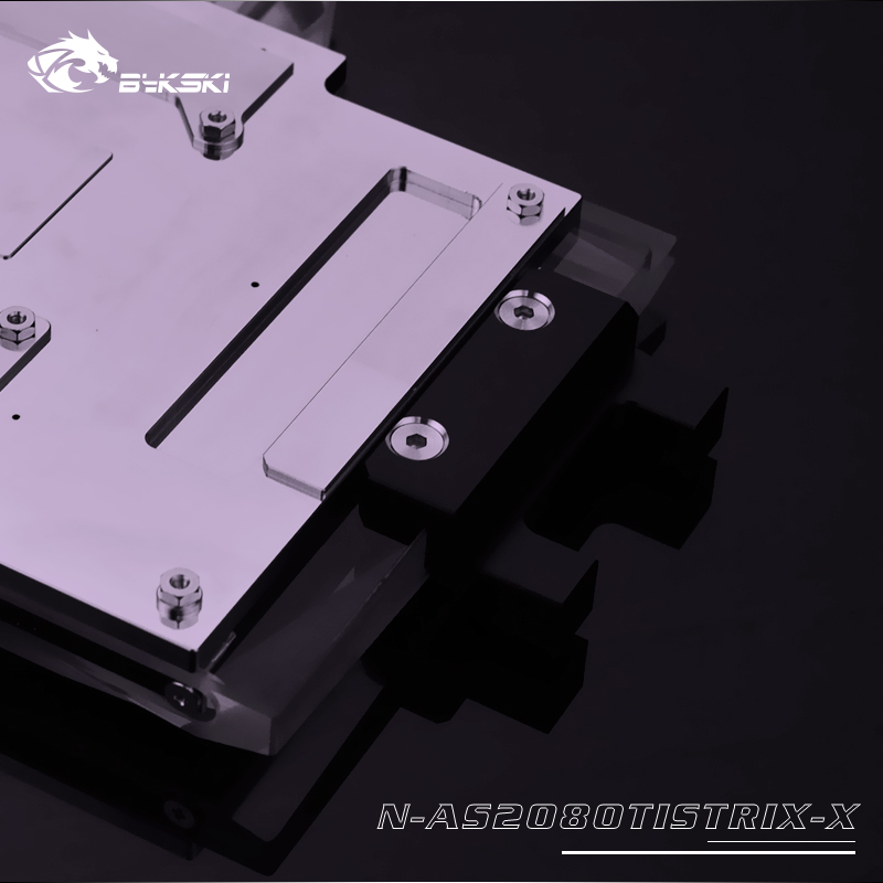 Bykski ASUS ROG STRIX GTX2080Ti 011G GAMING Full Coverage GPU Water Block w/ Backplate (FR-N-AS2080TISTRIX-X)
