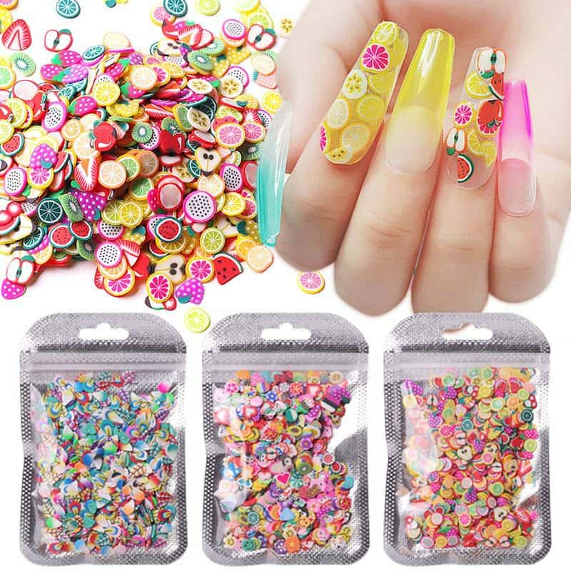 Fimo ฟีโม่ตกแต่งเล็บ อะไหล่ติดเล็บ Fimo Fruit Nail