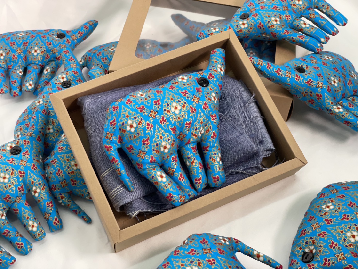 สั่งผลิตตุ๊กตาช้าง (ไม่รวมผ้า) ขนาด 17x11ซม. จำนวน 30 ตัว รหัส RNB-ST