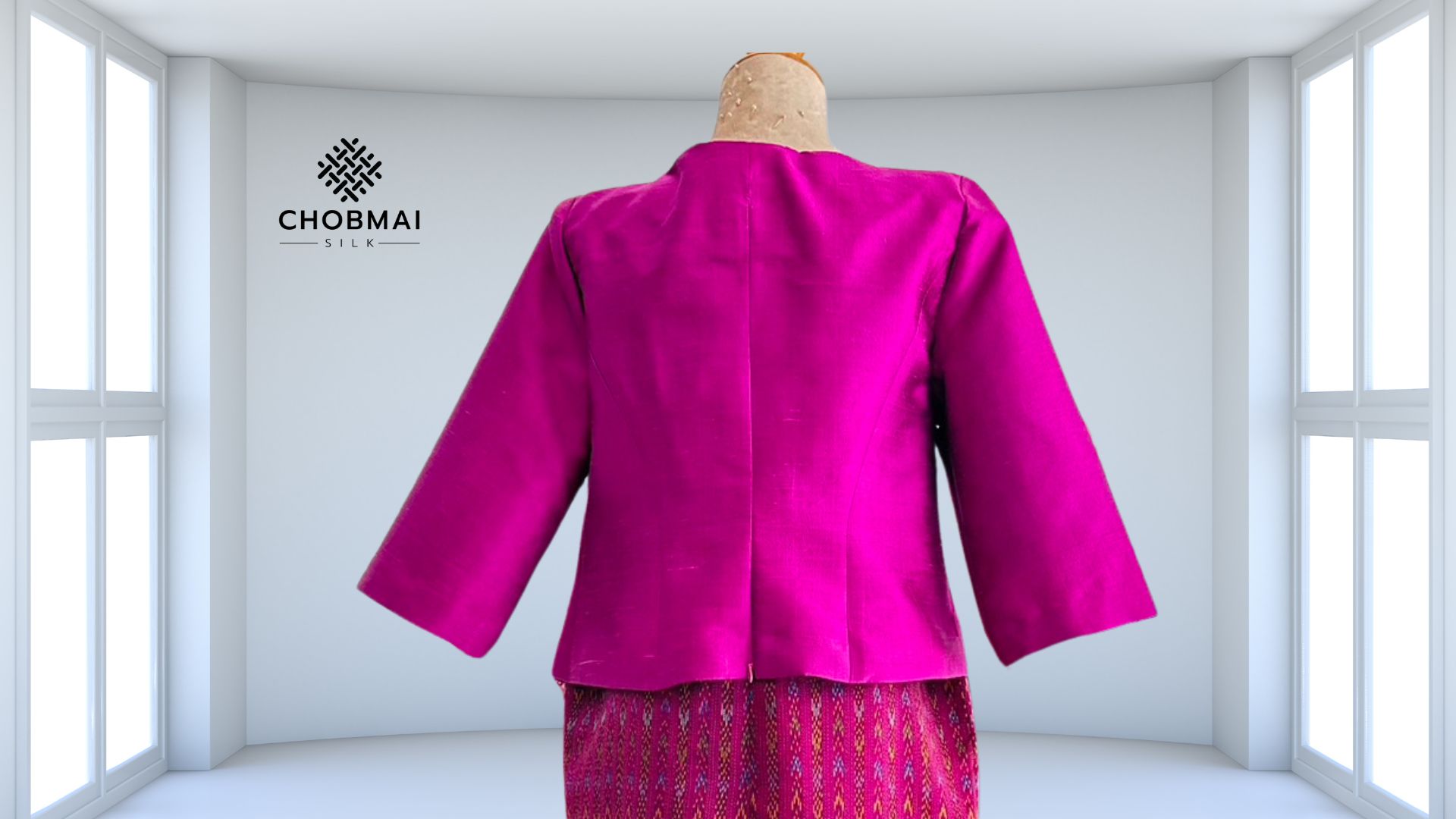 แบบตัด เสื้อผ้าไหม (ไม่รวมผ้า) ตามแบบรหัส CUT-ST-0121671