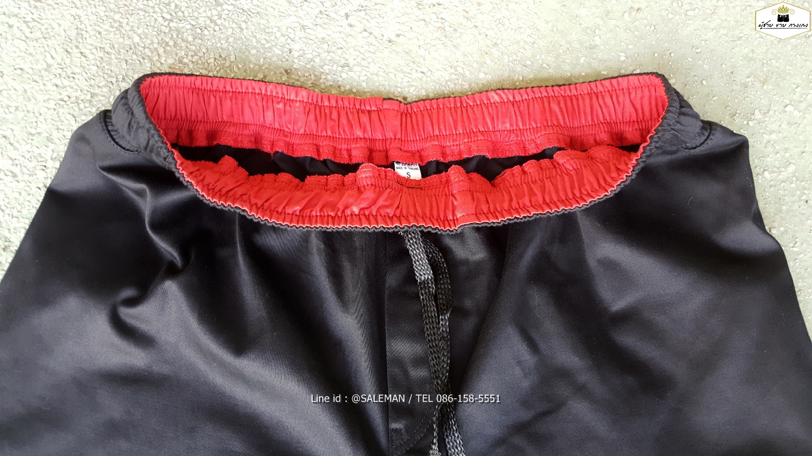 กางเกง JOGGER พรีเมี่ยม ริมแดง สีเทาควันบุหรี่ BIG 616