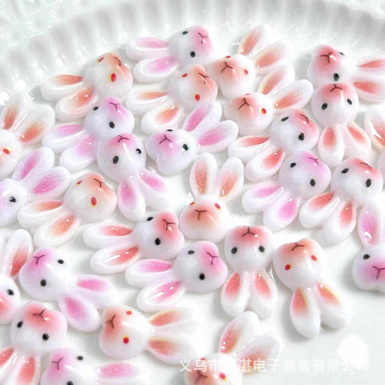 อะไหล่ติดเล็บ เครื่องประดับตกแต่งเล็บ รูปกระต่ายน้อย 20ชิ้น/แพ็ก