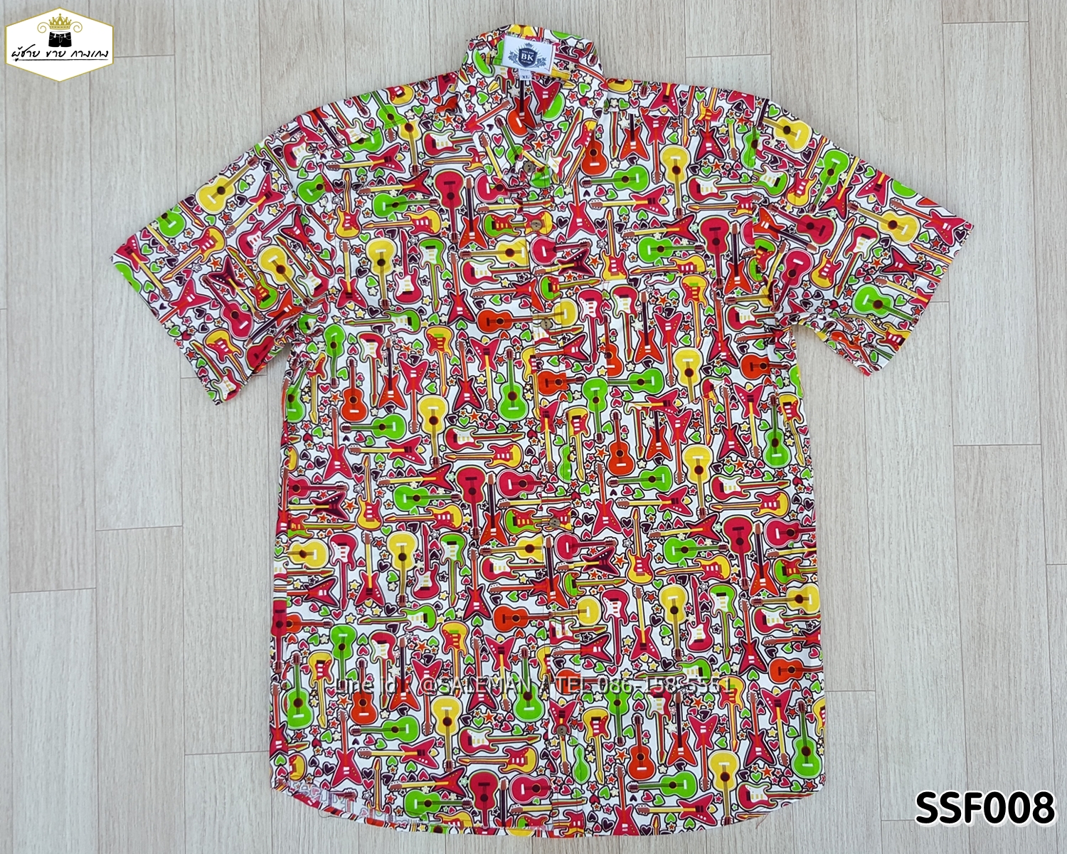 เสื้อเชิตพิมพ์ลายกราฟฟิควินเทจ SSF008