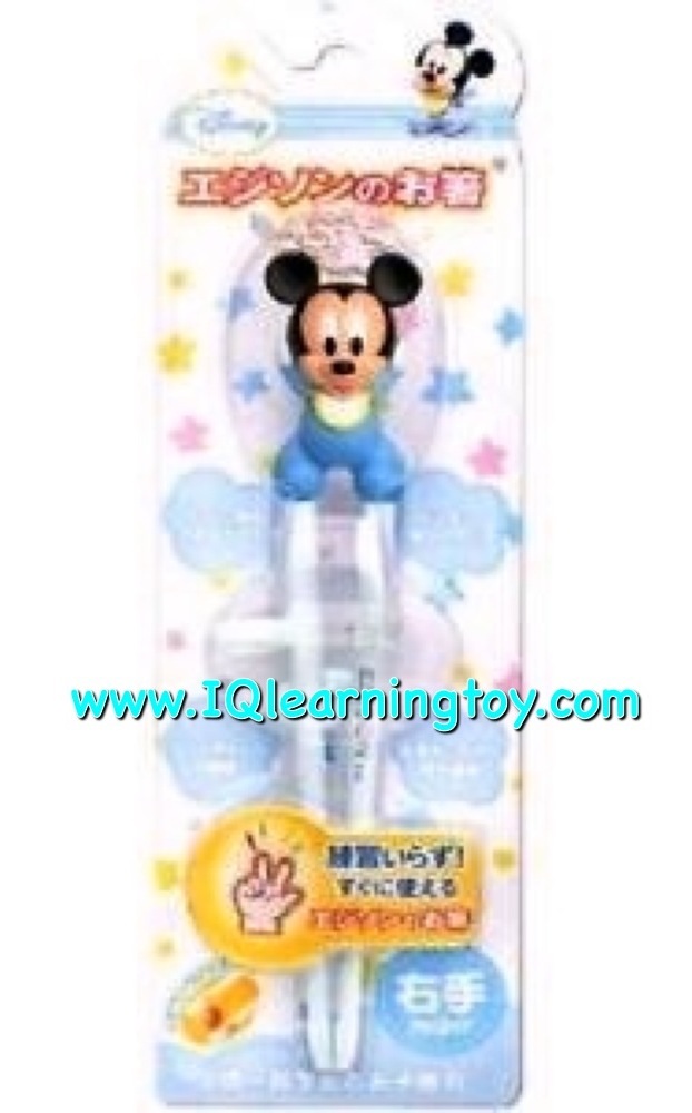 ตะเกียบหัดคีบมิคกี้ (Chopstick Micky)(ข้างขวา) จากเกาหลี 2+ เพื่อฝึกเด็กให้จับตะเกียบอย่างถูกต้อง ช่วยพัฒนา IQ / EQ เด็กให้ดีขึ้นด้วยค่ะส่งฟรี