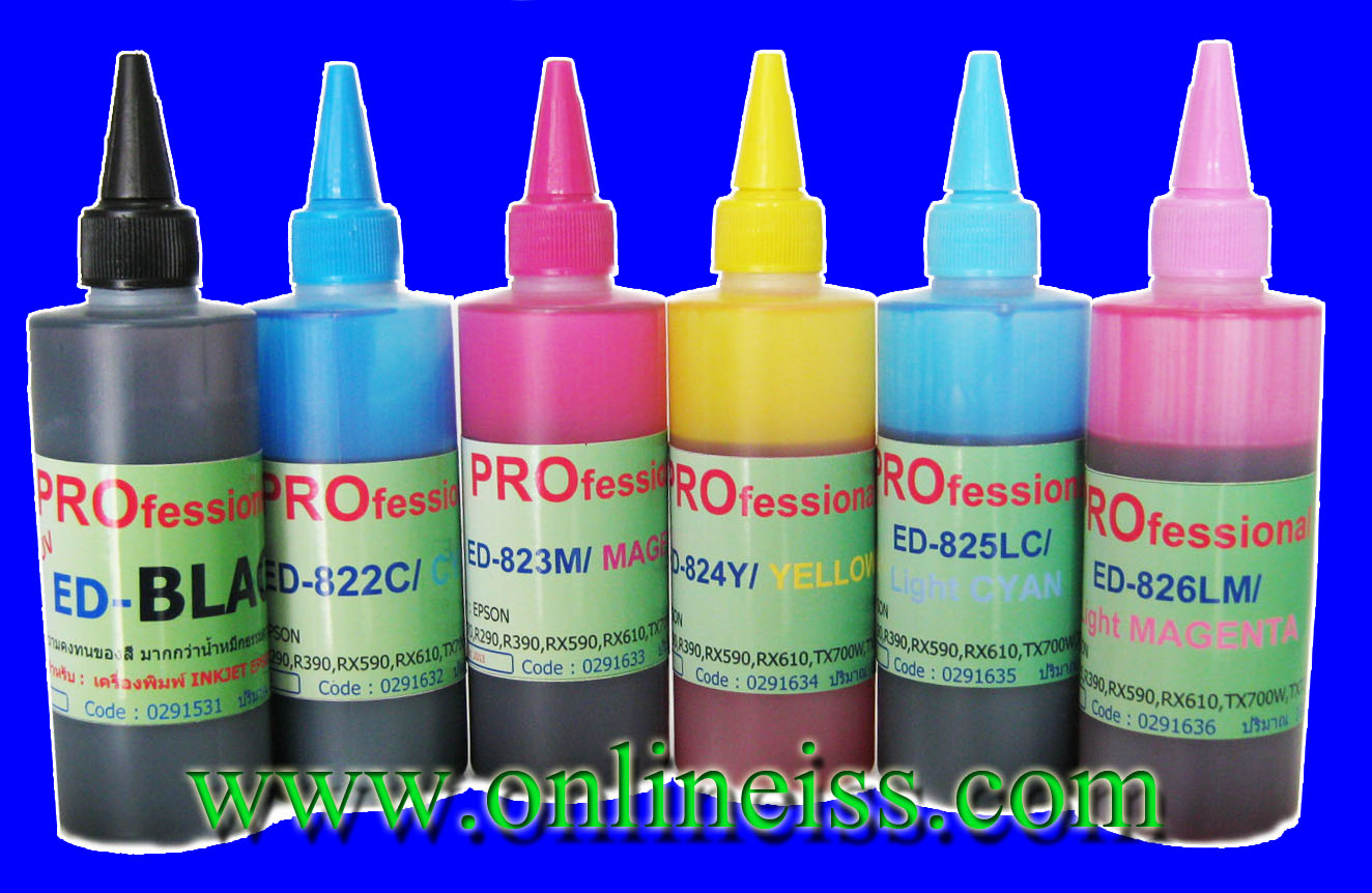น้ำหมึก MIRACLE Pro 100 cc for EPSON ED-731 ถึง ED-826 จำนวน 6 ขวด
