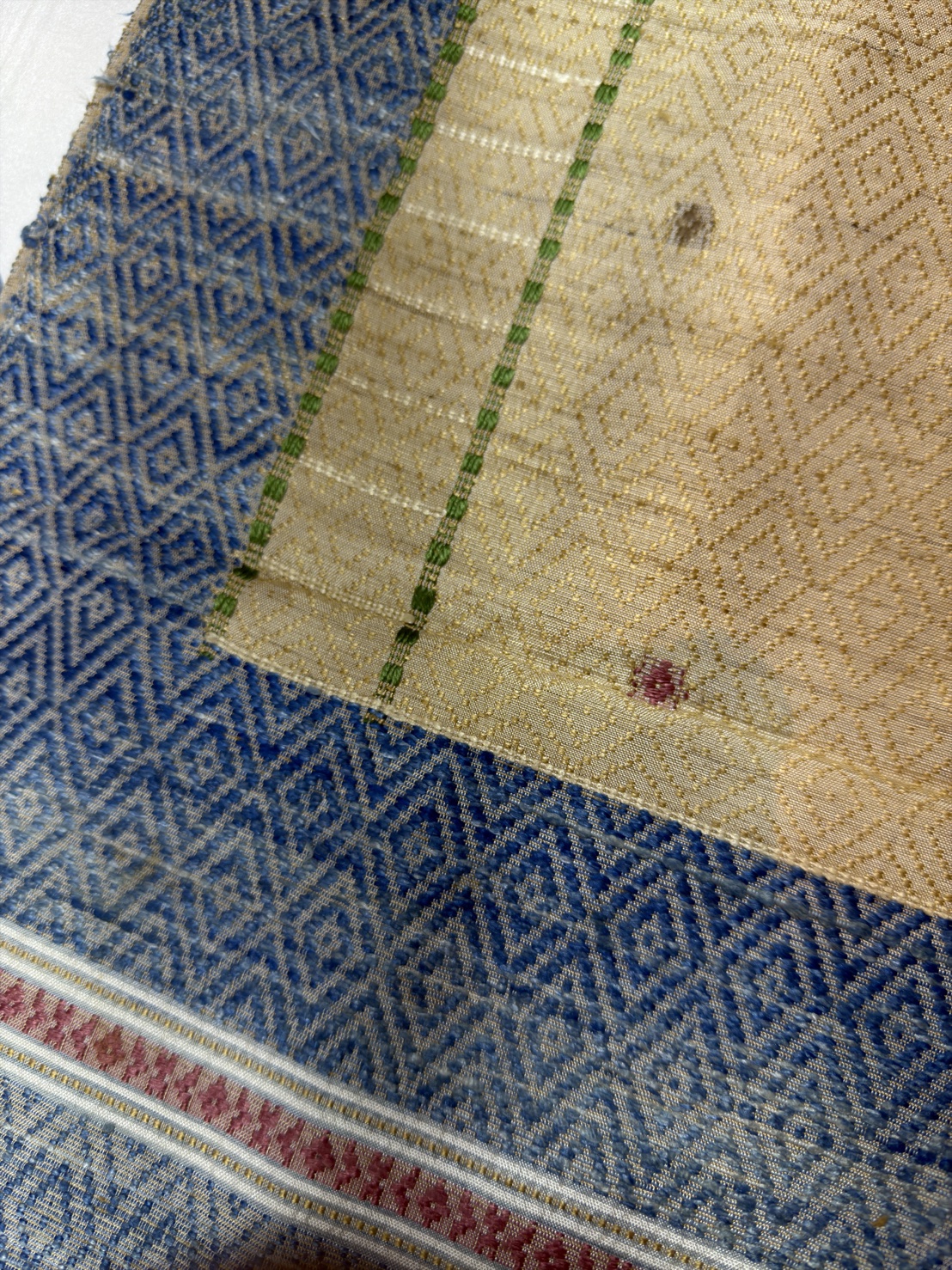 ซิ่นขิดไหม ขนาด1x3.5เมตร สีน้ำเงิน รหัส R4F-155-12468151