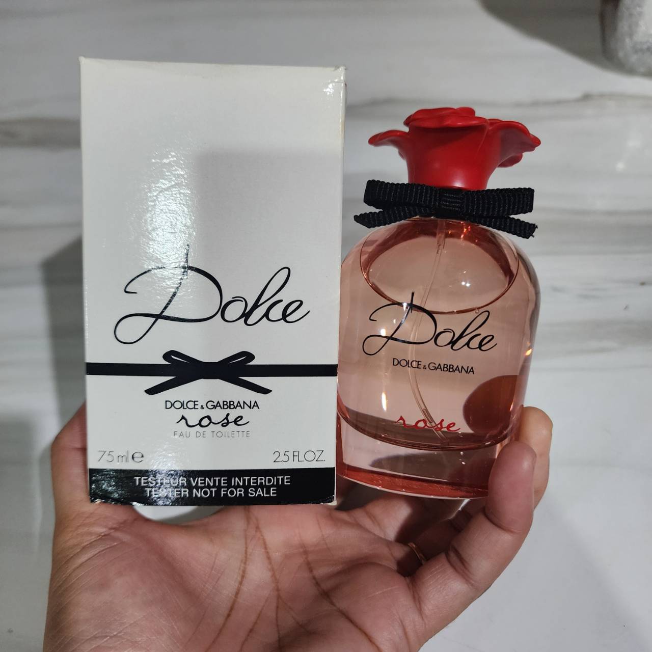 น้ำหอมแท้ D&G Dolce & Gabbana Dolce Rose Eau de Toilette 75ml กล่องเทสเตอร์