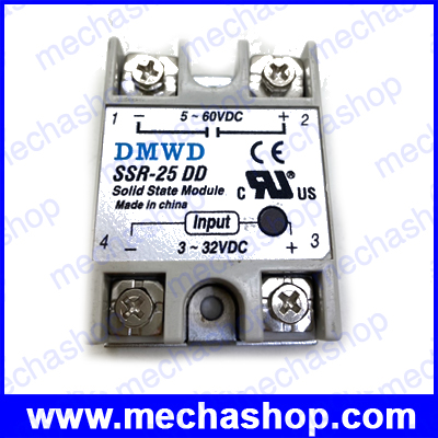 โซลิดสเตตรีเลย์ 25A solid state relay SSR-25DD 25A actually 3-32V DC TO 5-60VDC
