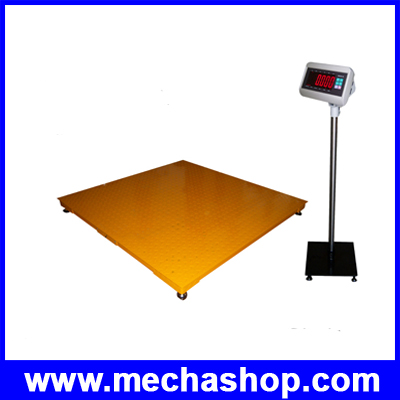 เครื่องชั่งน้ำหนักดิจิตอล เครื่องชั่งแบบวางพื้น T7E-FM Digital Scale Floor scale ชั่งได้ 1000Kg/100g, 2000Kg/200g, 3000Kg/500g ฐานโลหะ ปูเหล็กลาย ยี่ห้อ ZEPPER (จีน)