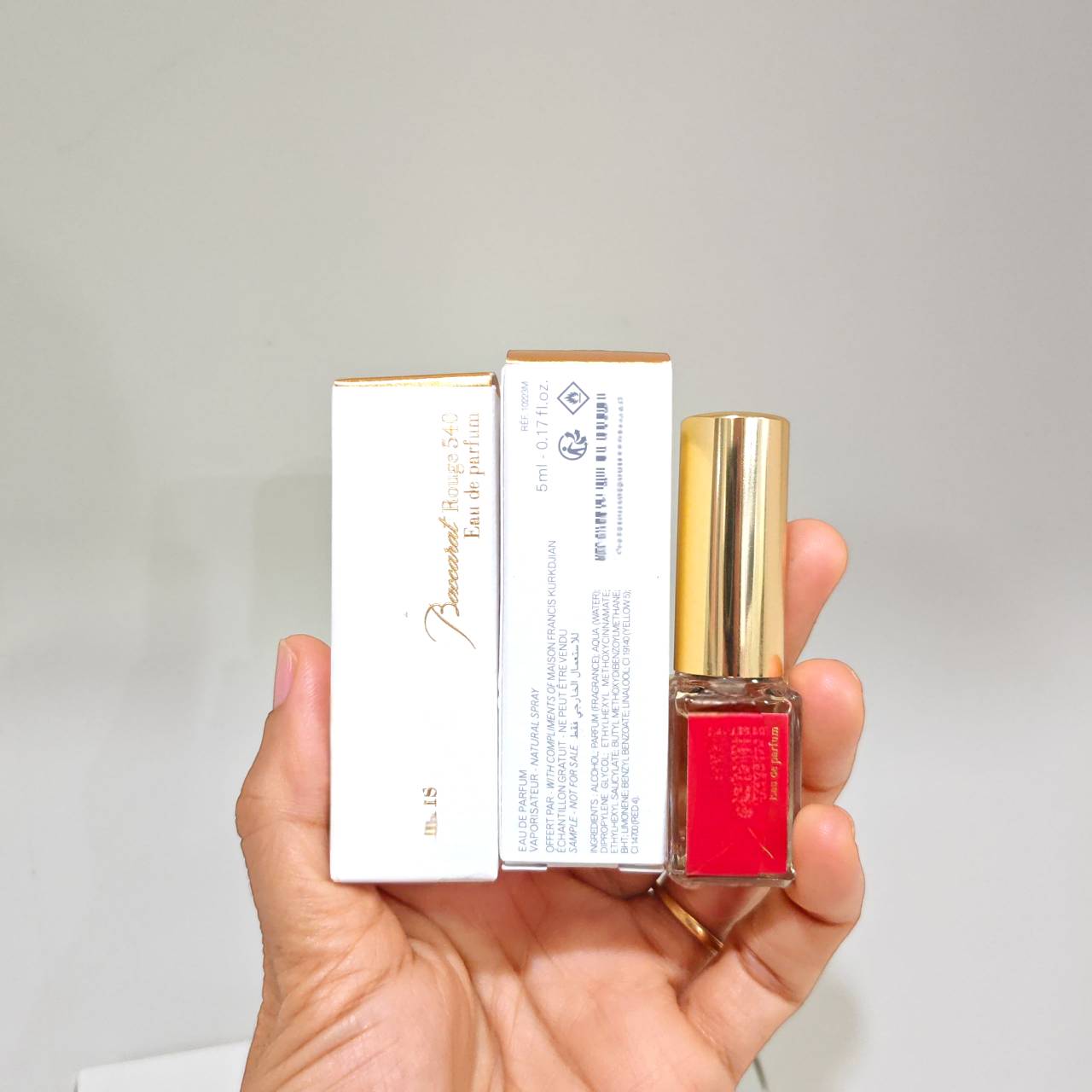 น้ำหอมจิ๋วมินิ MFK Baccarat Rouge 540 Eau de Parfum 5ml แบบสเปรย์