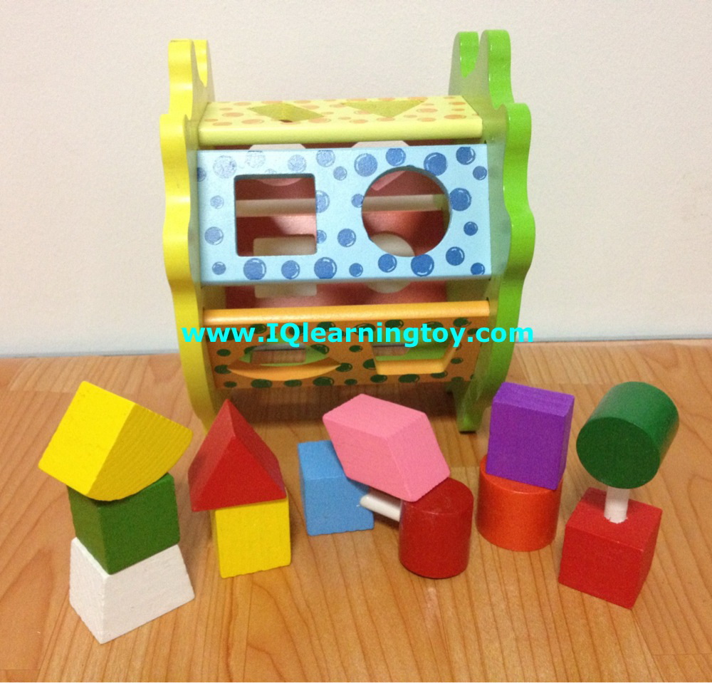 Woodtoy-ของเล่นไม้ บล๊อคหยอดรูปทรง ช่วยเสริมพัฒนาการเรียนรู้เรื่องรูปทรง รูปร่าง เรียนรู้เรื่องสี พัฒนาการกล้ามเนื้อมือ ความจำ ฝึกสมาธิ (2+) จัดส่งฟรี