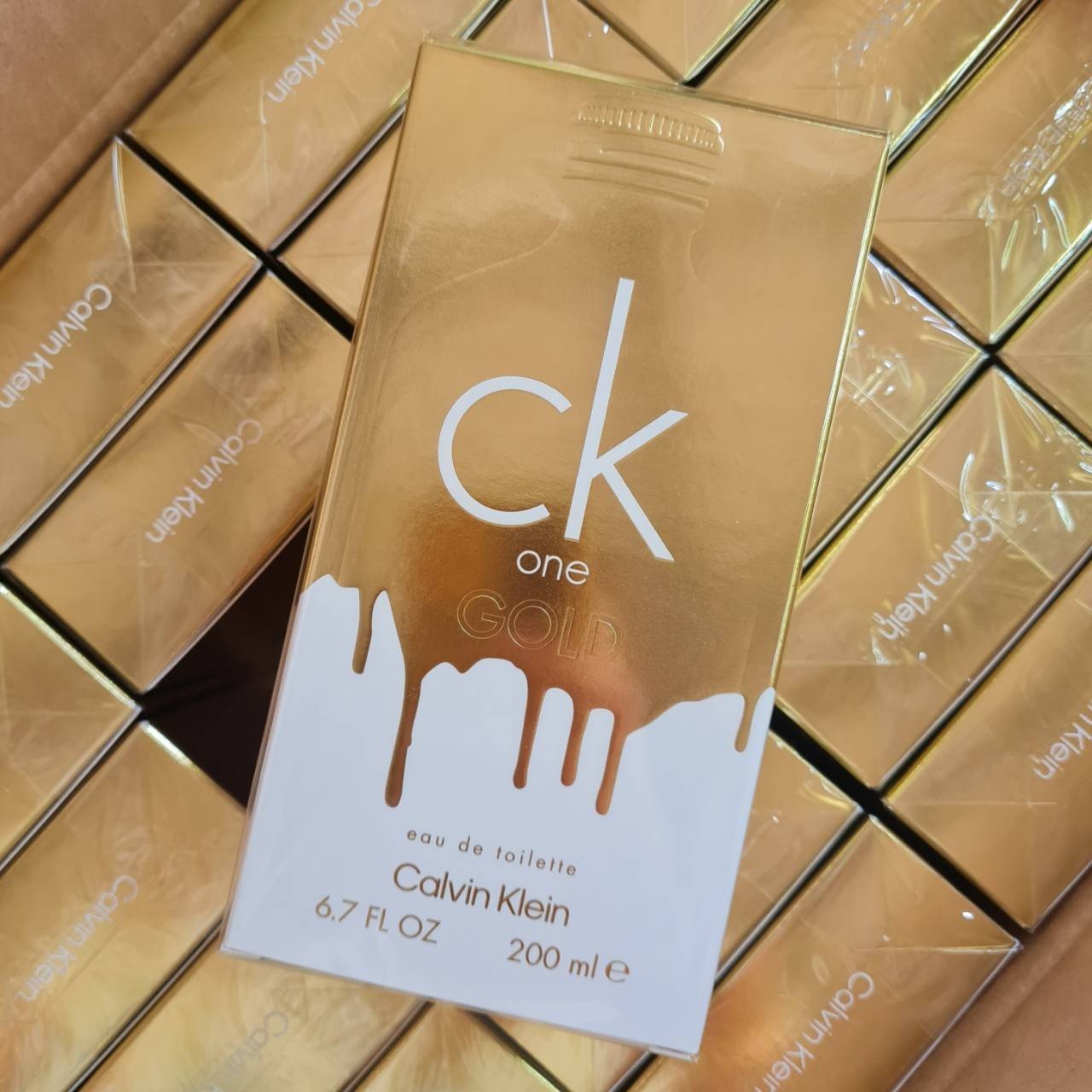 น้ำหอมแท้ Calvin Klein CK One Gold Limited Edition EDT 200 ml. กล่องซีล
