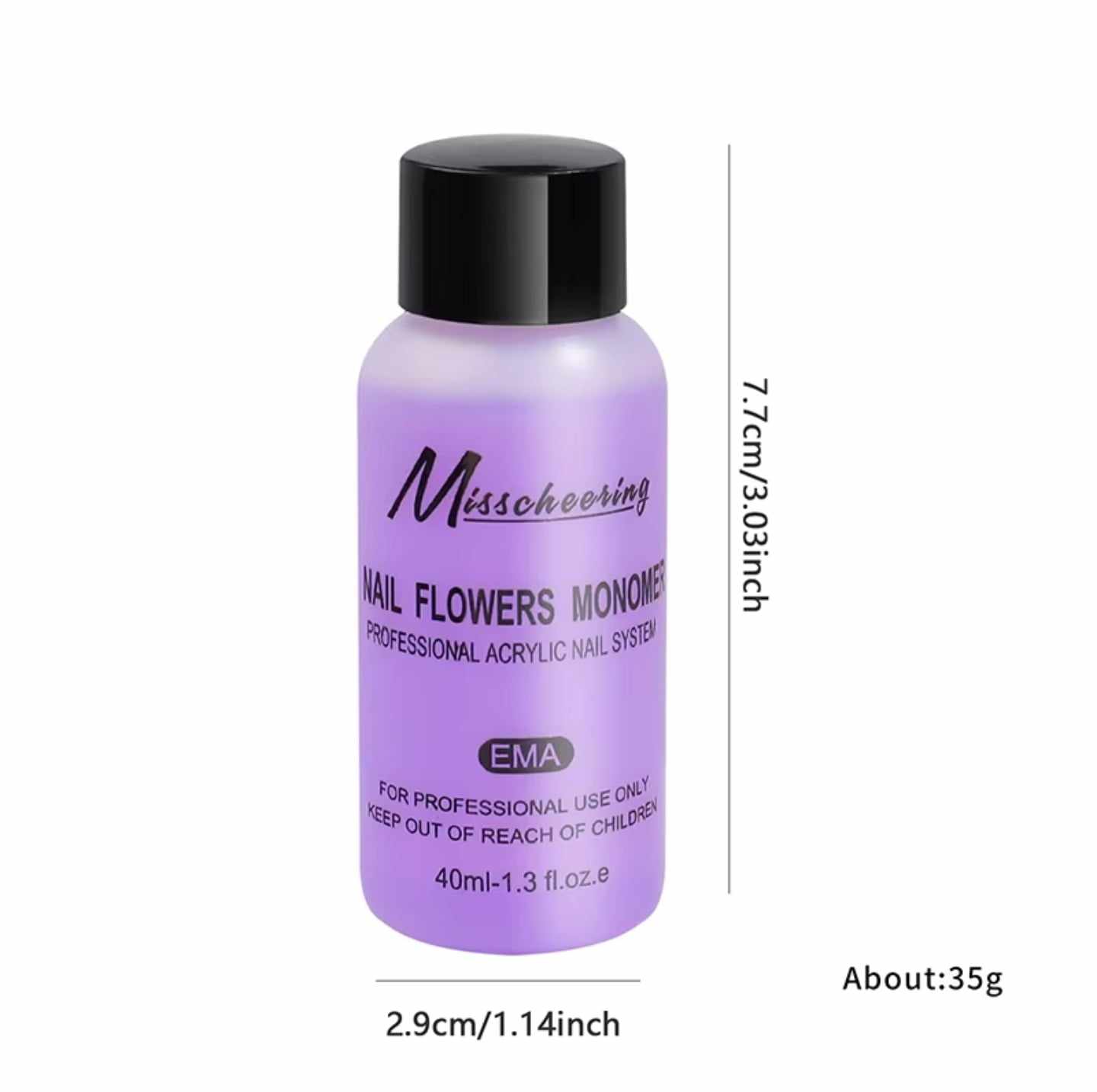 น้ำยาต่อเล็บ ปั้นอะคริลิค น้ำยาMonomer Acrylic Nail ขนาด40ml