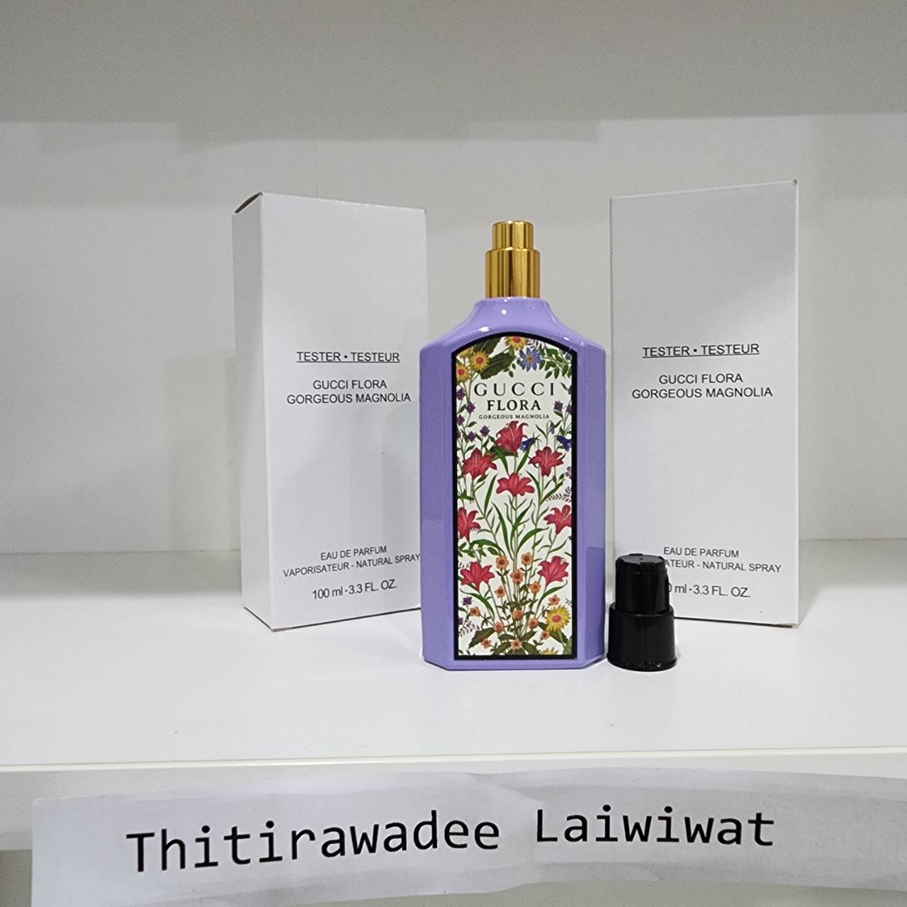 น้ำหอมแท้ Gucci Flora Gorgeous Magnolia Eau de Parfum 100ml Tester ฝาดำ