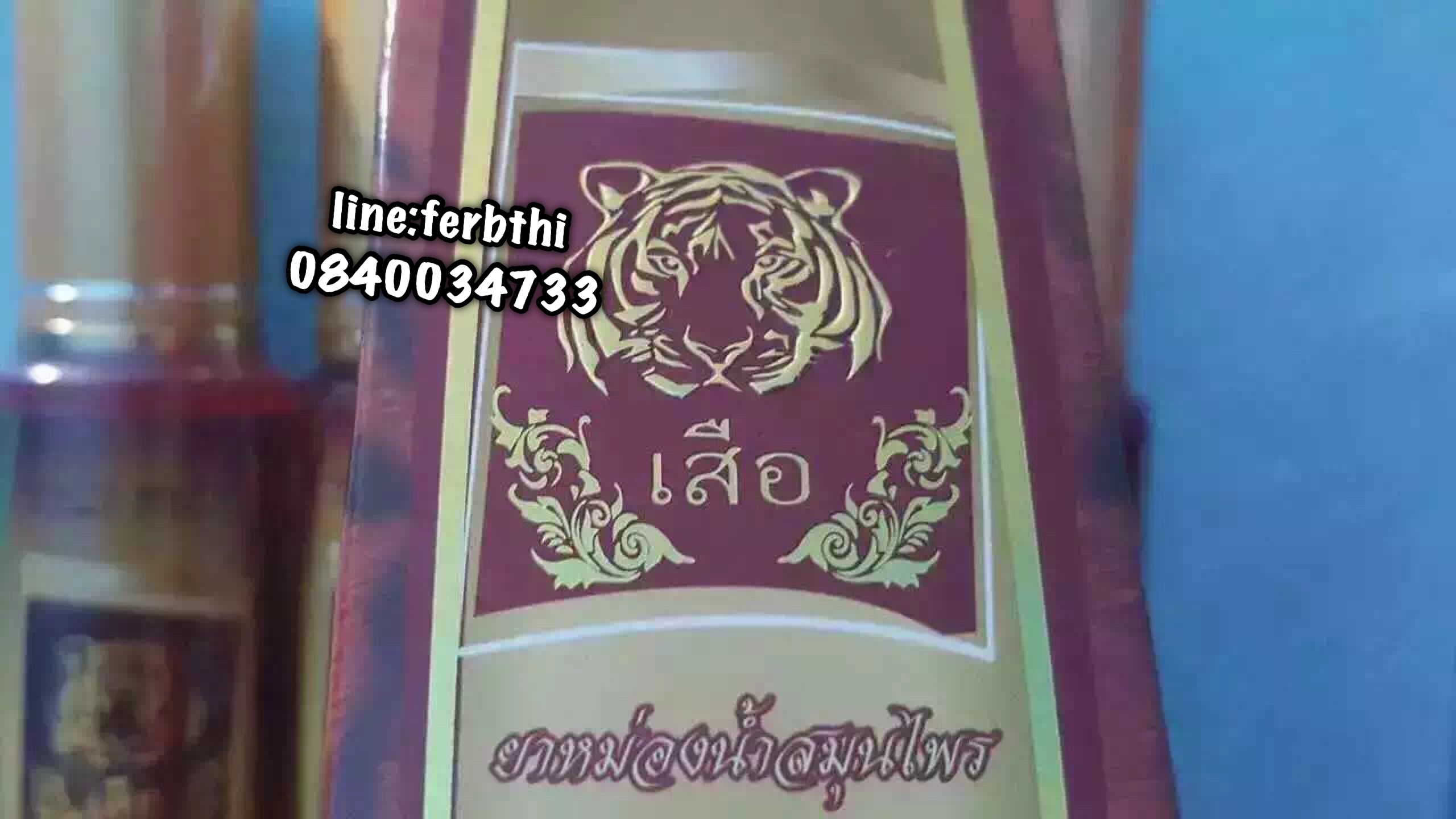 ยาหม่องน้ำสมุนไพรพญาเสือตรา gold frog