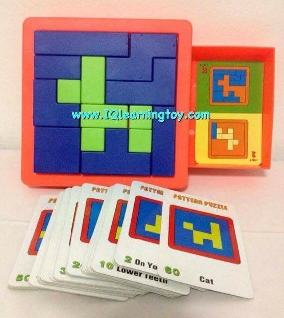 CREATIVE-Pattern Puzzle Set A&B เกมฝึกไอคิว ชุดบล็อคเหลี่ยม 5+ เกมฝึกความคิด ฝึกสมองและความคิดสร้างสรรค์ แถมกระเป๋าฟรี 1 ใบ ส่งฟรีค่ะ
