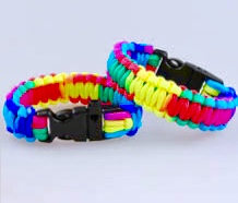 เชือก paracord 550 : rainbow colors ( 4mm. )