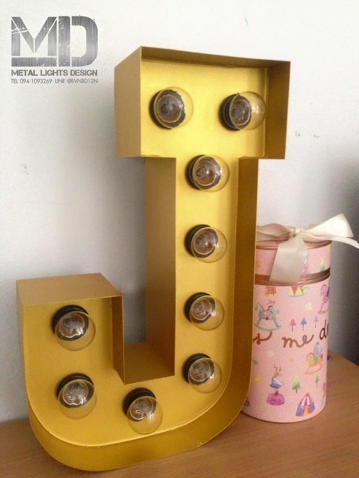 ป้ายไฟปิงปองหลอดไส้ ขนาดสูง 40 CM