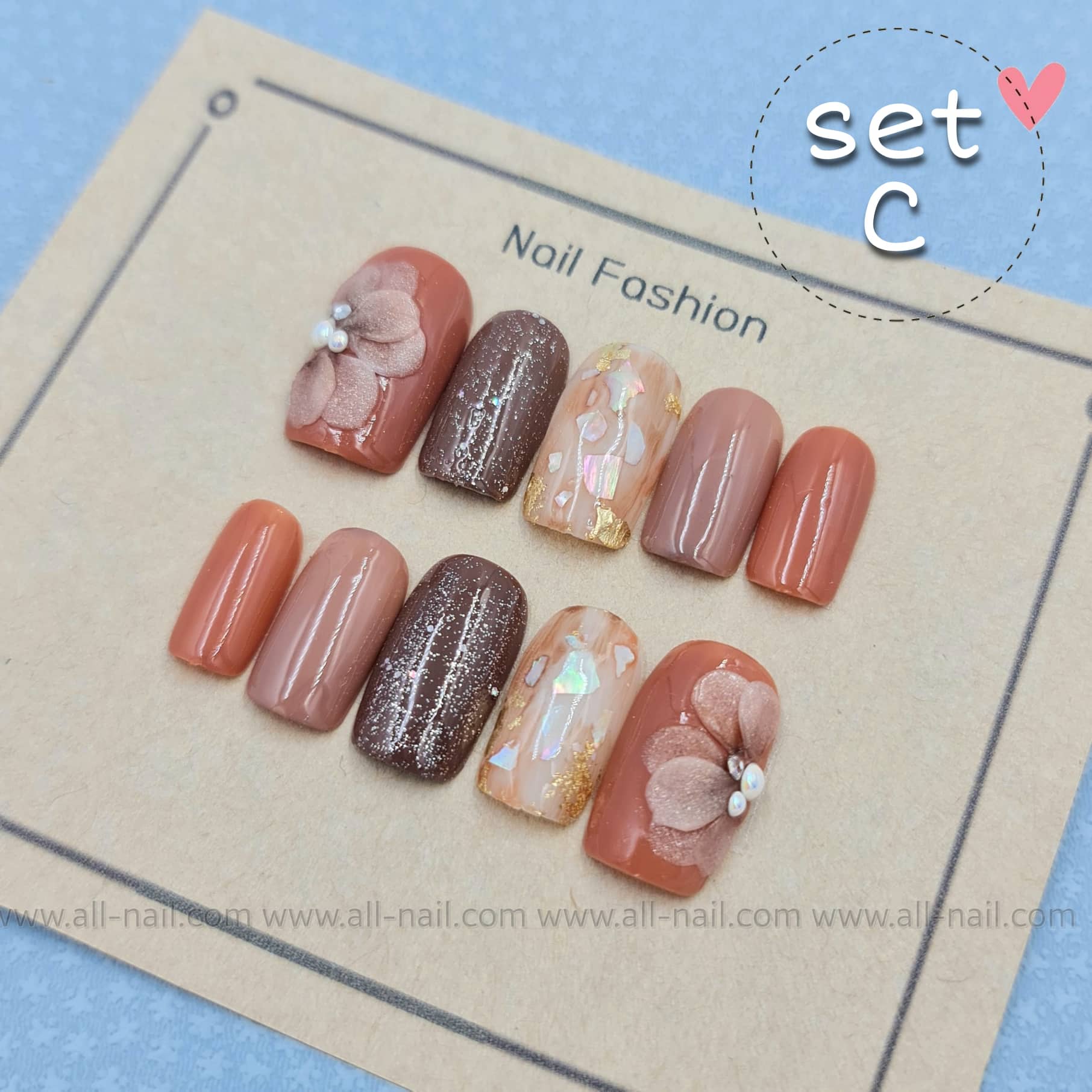 เล็บปลอม งานเจลแท้ ฟรี!! อุปกรณ์สำหรับติดเล็บ