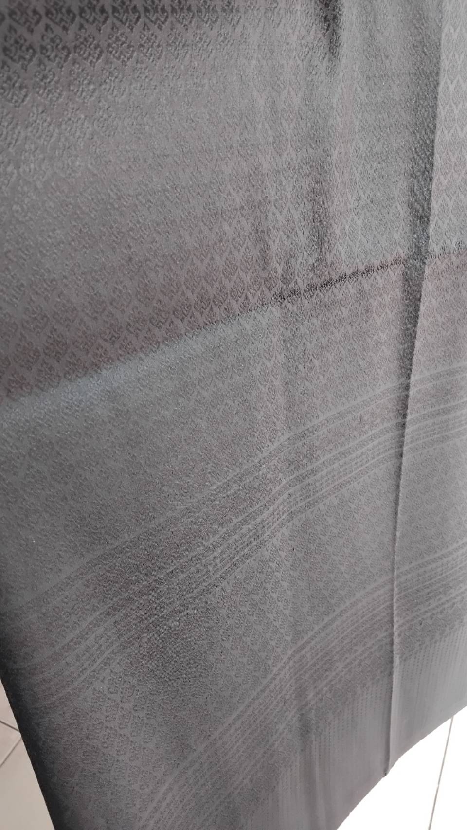 ซิ่น ผ้าไหมยกสุรินทร์ ขนาด 1x2เมตร สีดำสนิท รหัส N11-NY-1127681