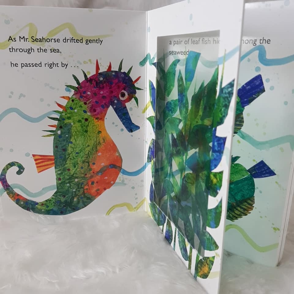 Mister Seahorse by Eric Carle Board Book สำหรับ 0-6ปี