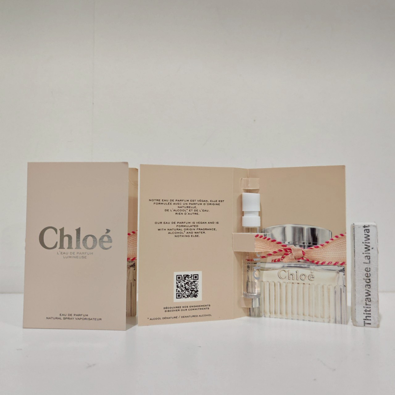 น้ำหอมไวออลหลอดทดลอง Chloe L'Eau de Parfum Lumineuse 1.2ml Spray Sample Vial แบบหลอดทดลอง น้ำหอมไวออลแบบหลอด