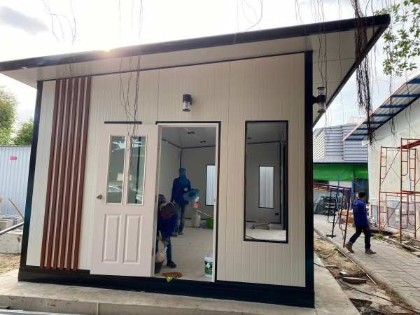 ออฟฟิศสำเร็จรูป บ้านสำเร็จรูป 4.00x8.00 เมตร