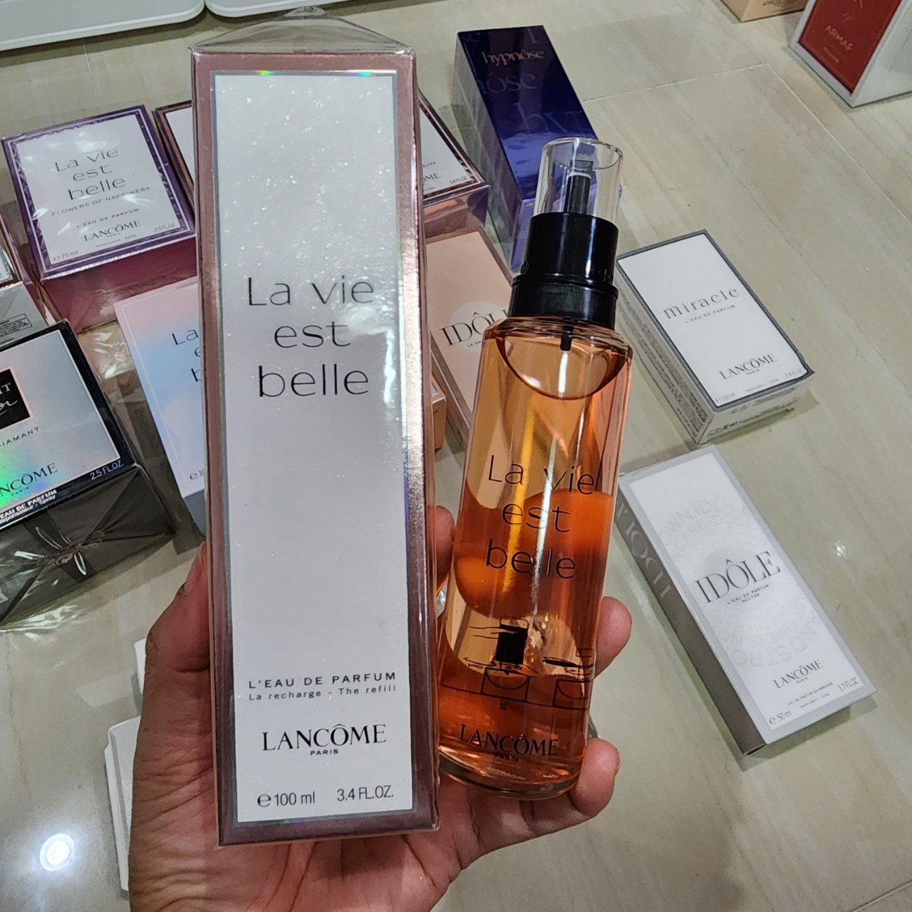 น้ำหอมแท้ Lancome La Vie Est Belle EDP 100ml Refill รีฟิล Recharge กล่องซีล