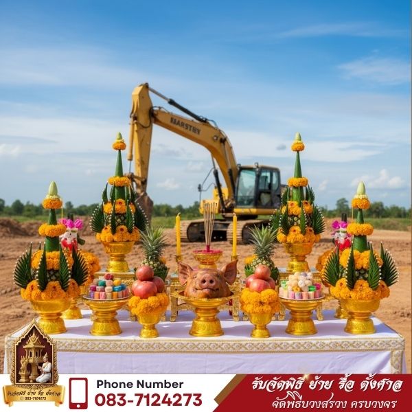 จัดสถานที่ โต๊ะหมู่บูชา