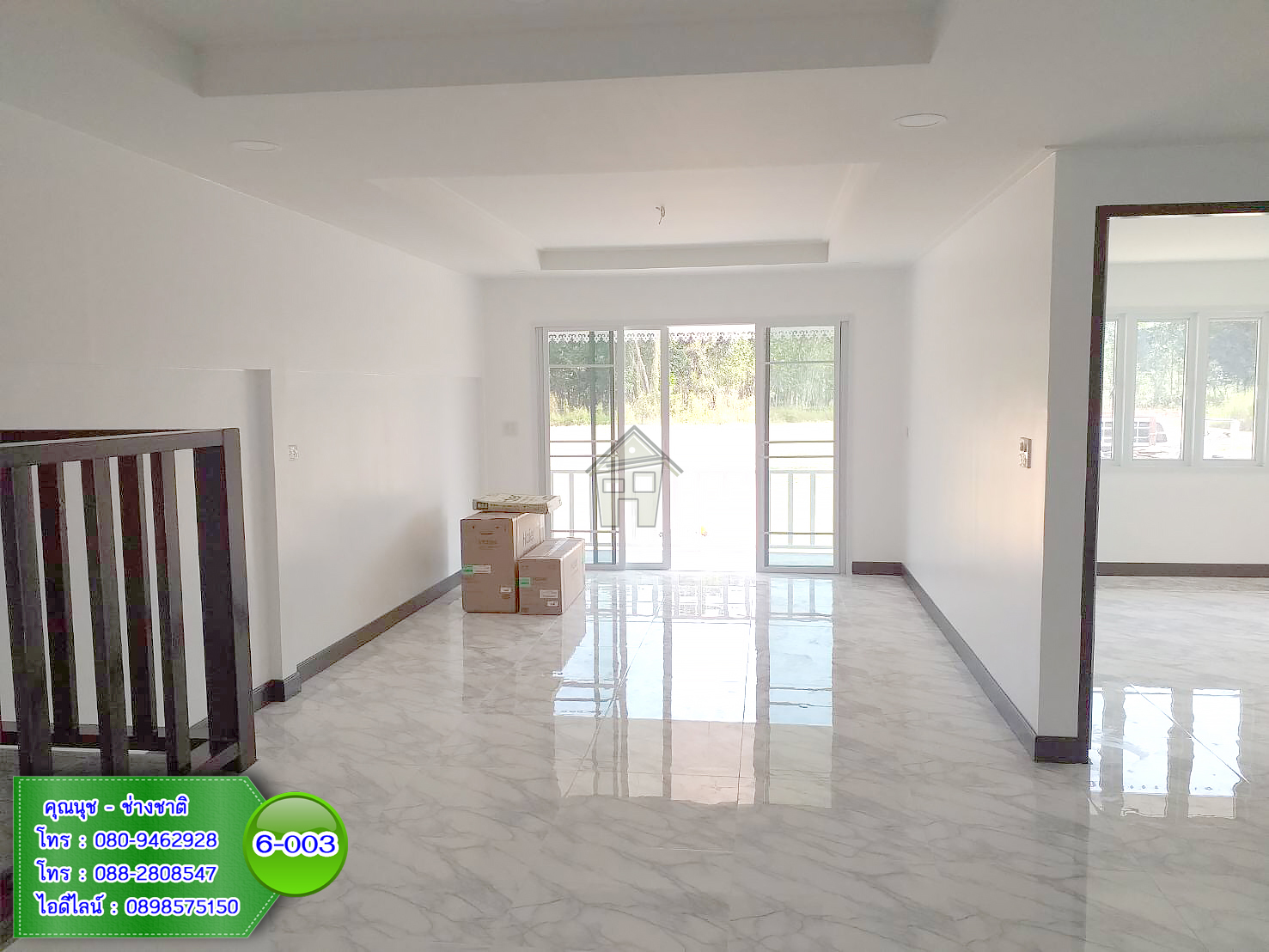 6-003 บ้านน็อคดาวน์ทรงปั้นหยาผสมมะนิลา