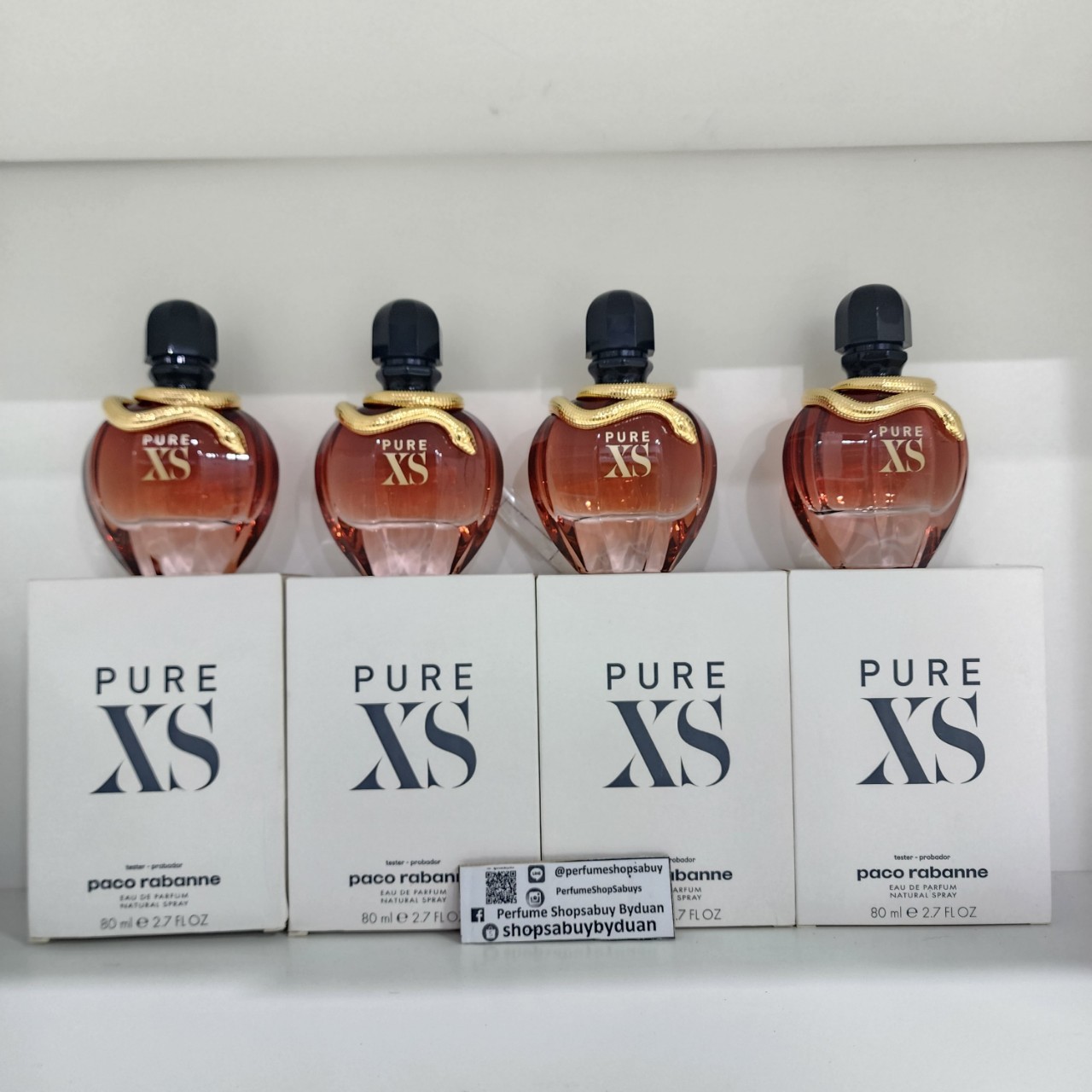 น้ำหอมแท้ PACO RABANNE Pure XS for Her EDP 80ml กล่องเทสเตอร์