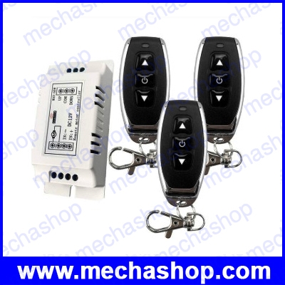 สวิตช์ควบคุมระยะไกลไร้สาย 433mhz ตัวรับสัญญาณ RF DC 9V 12V มอเตอร์แบตเตอรี่ Power Forward Reverse Steering Controller รีโมท 3ตัว