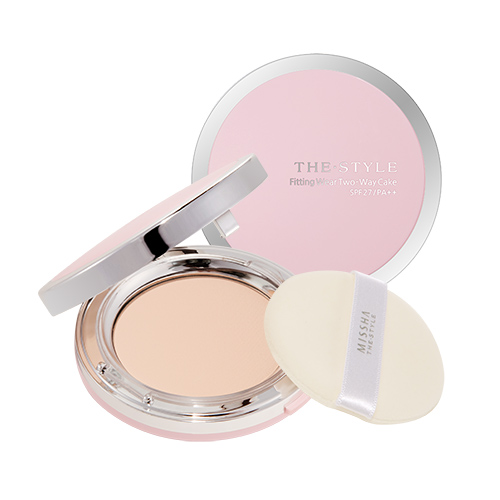 Missha The Style Fitting Wear Two-Way Cake SPF27/PA++ Face Powder 10g (12,800won) แป้งพัฟผสมรองพื้น มี 2 โทนสี