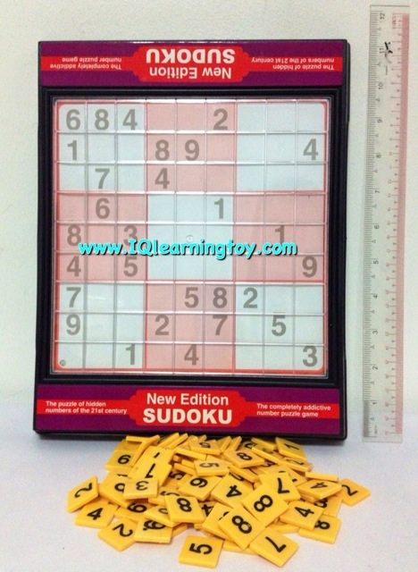 Sudoku Number-Game เกมส์ตัวเลขซูโดคุ 9 หน่วย ช่วยพัฒนาการด้านความคิด ฝึกฝนด้านคณิตศาสตร์ แถมกระเป๋าใส่เบี้ยให้ 1 ใบค่ะ ส่งฟรี