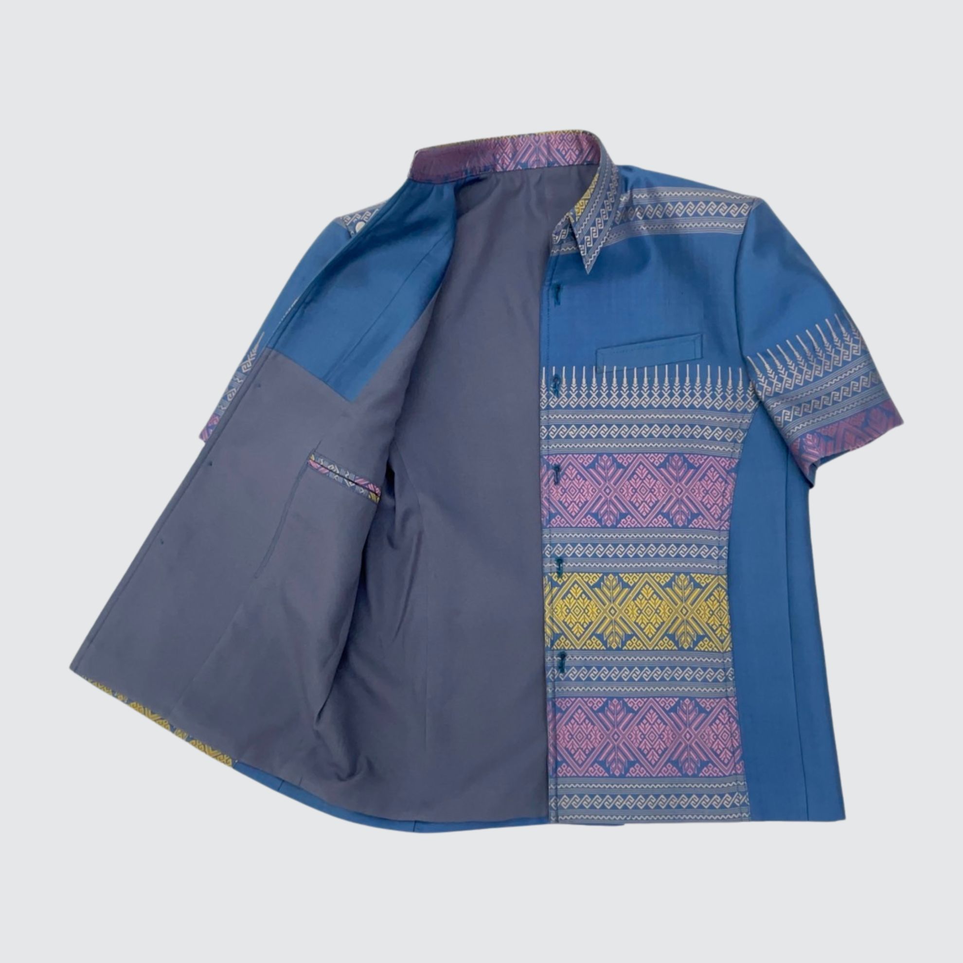 แบบตัดเสื้อสูทซาฟารี แขนสั้น (ไม่รวมผ้า) chobmai x ARW รหัส CUT-ARW-0519672