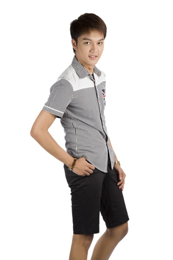 กางเกงสามส่วน รุ่น307 (สีดำ)