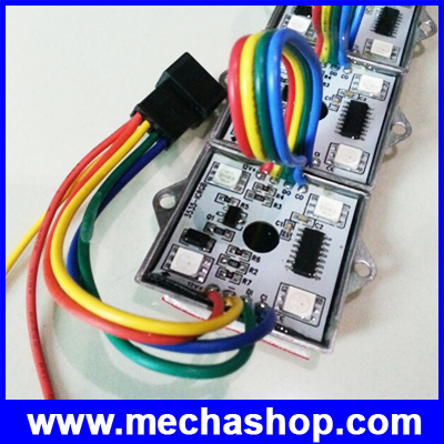 1X LED โมดูล RGB pixel module LPD6803 or SM16716 IC โปรแกรมเปลี่ยนสี ไล่สีแต่ละโมดูลได้