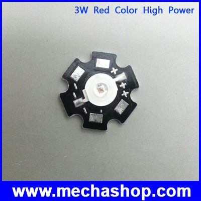 ชิป LED DIY 3W Red Color High Power LED Chip Light 1 ดวง แสงสีแดง 620-630nm
