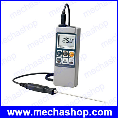 เครื่องวัดอุณหภูมิดิจิตอล เทอร์โมมิเตอร์วัดอุณหภูมิ แบบกันน้ำ -99.9 to 1250°C SK Sato SK-1260 Series Digital Thermometer Waterproof (แถม Prob รองรับอุณหภูมิ 300องศา SK-S100K)