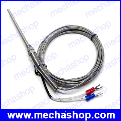 เทอร์โมคัปเปิล สาย เครื่องวัดอุณหภูมิ 800องศา 3m Cable Stainless Steel 100mm Probe K type Sensors High Temperature Thermocouple
