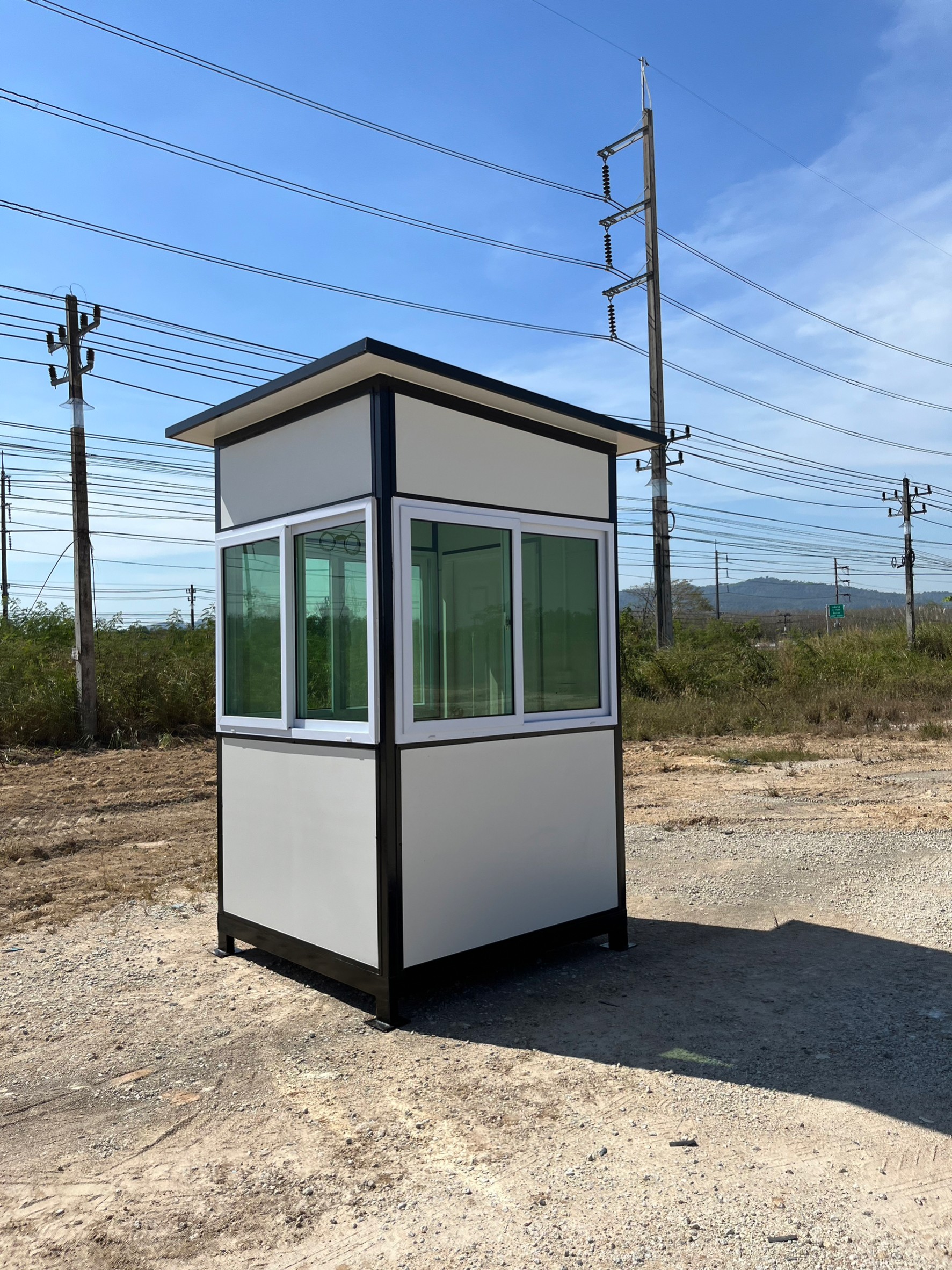 ป้อมยาม ตู้ยามสำเร็จรูป 1.50x1.50x2.50 เมตร