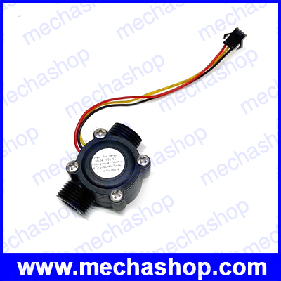 เซ็นเซอร์วัดอัตราการไหลของน้ำ 1-30 ลิตรต่อนาที Water flow sensor flow meter controllor 1/2"